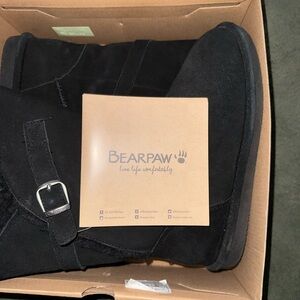 Bearpaw Black Suede Boots